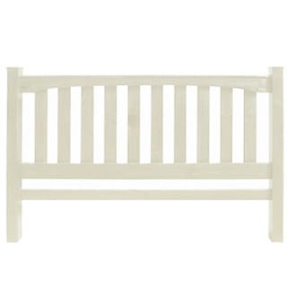 white slatted headboard