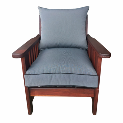 Zambezi Patio Morris Chair Premium Rhodesian Teak with Charcoal Cushions