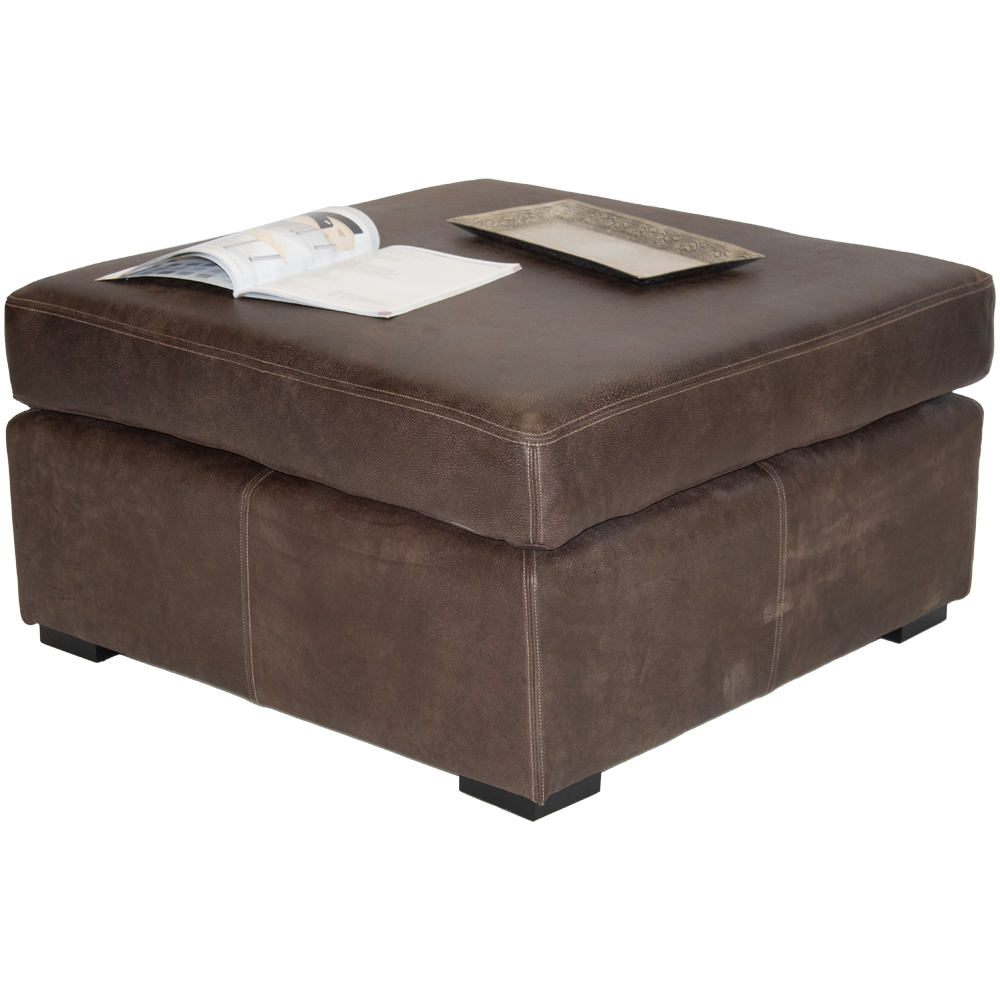 Mod Modular ottoman Leather W-Brown 1