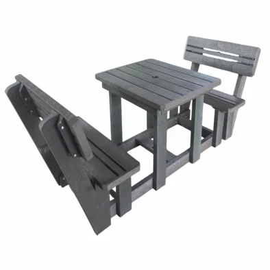 Picnic table 2 seater plus backs (RECYCLED PLASTIC)