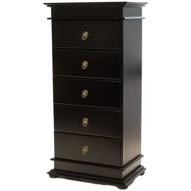 Grandeur 5 drawer Tallboy Painted Bordeaux