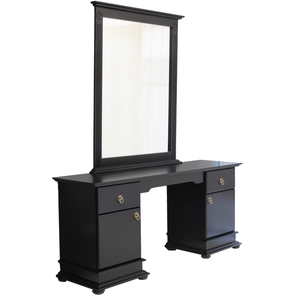 Grandeur Dressing table + Mirror Painted Bordeaux