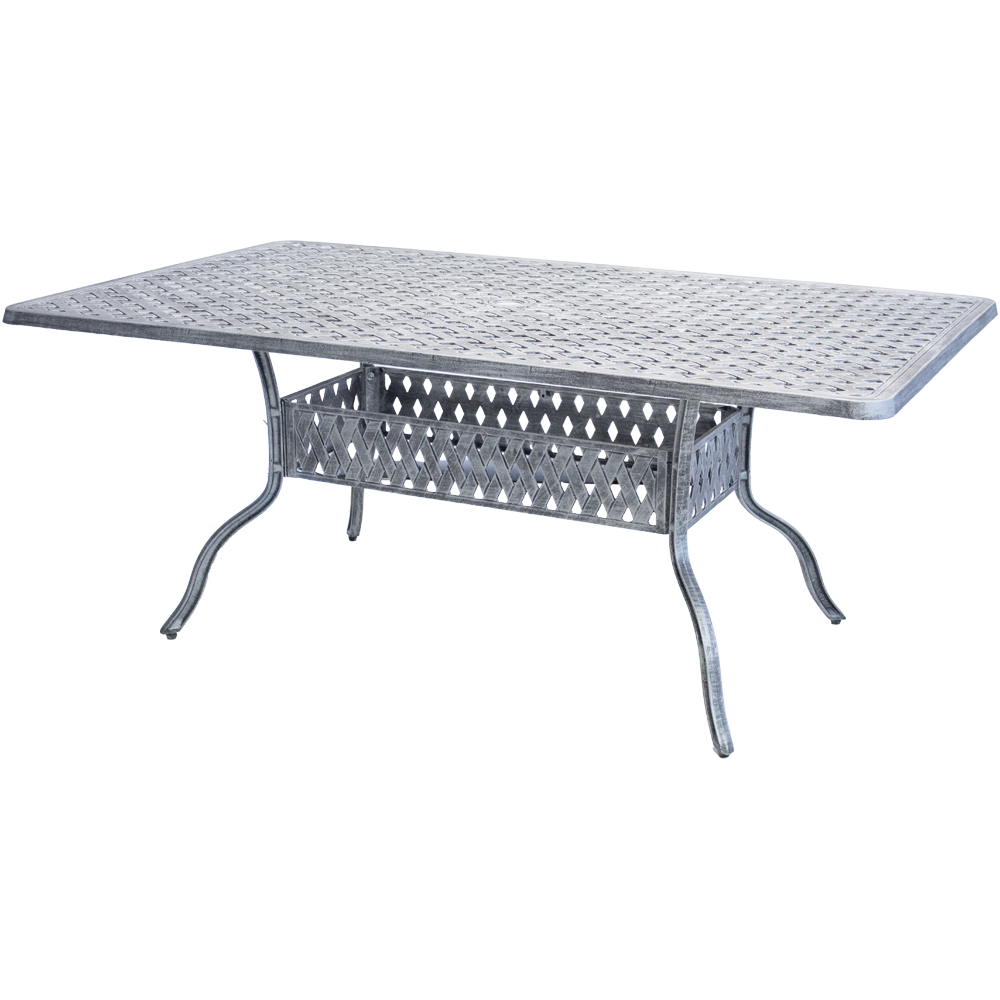 Aluminium 6 Seater Dining Table