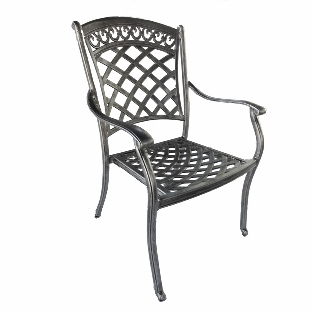 knight chair aluminium silver