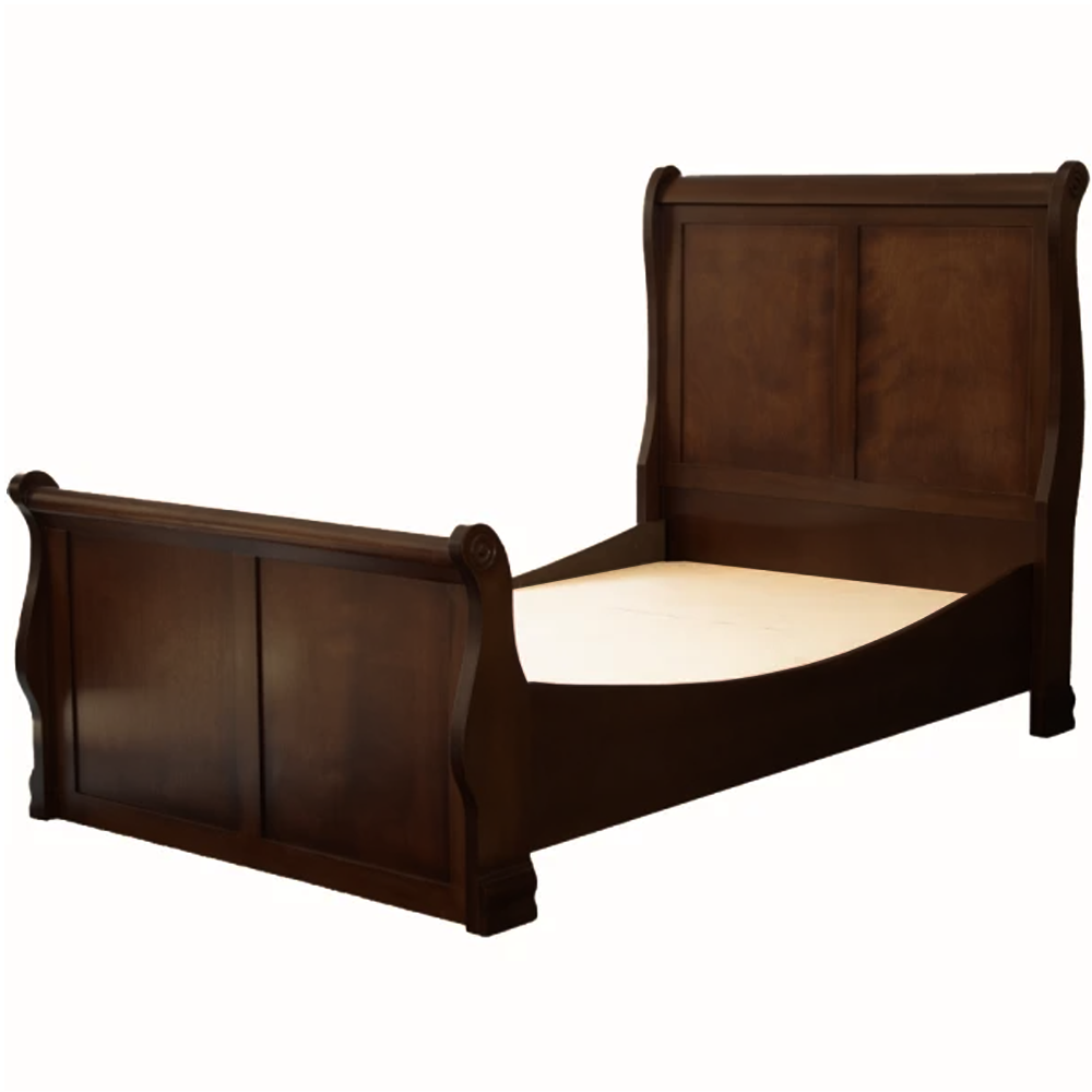 Sleigh Bed 3-4 Mahogany