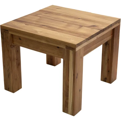 MOD Side Table (600 x 600) Solid Blackwood