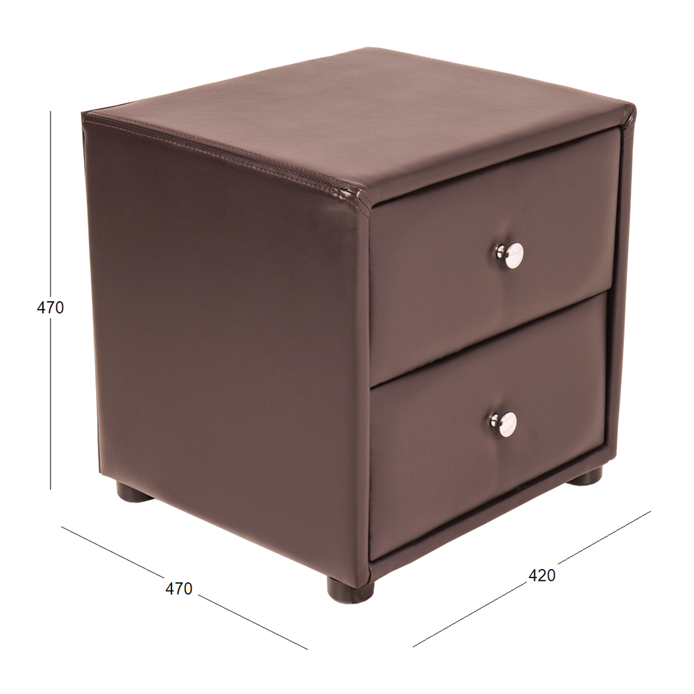 AMELIA 2 DRAWER PEDESTAL WITH DIMENSION