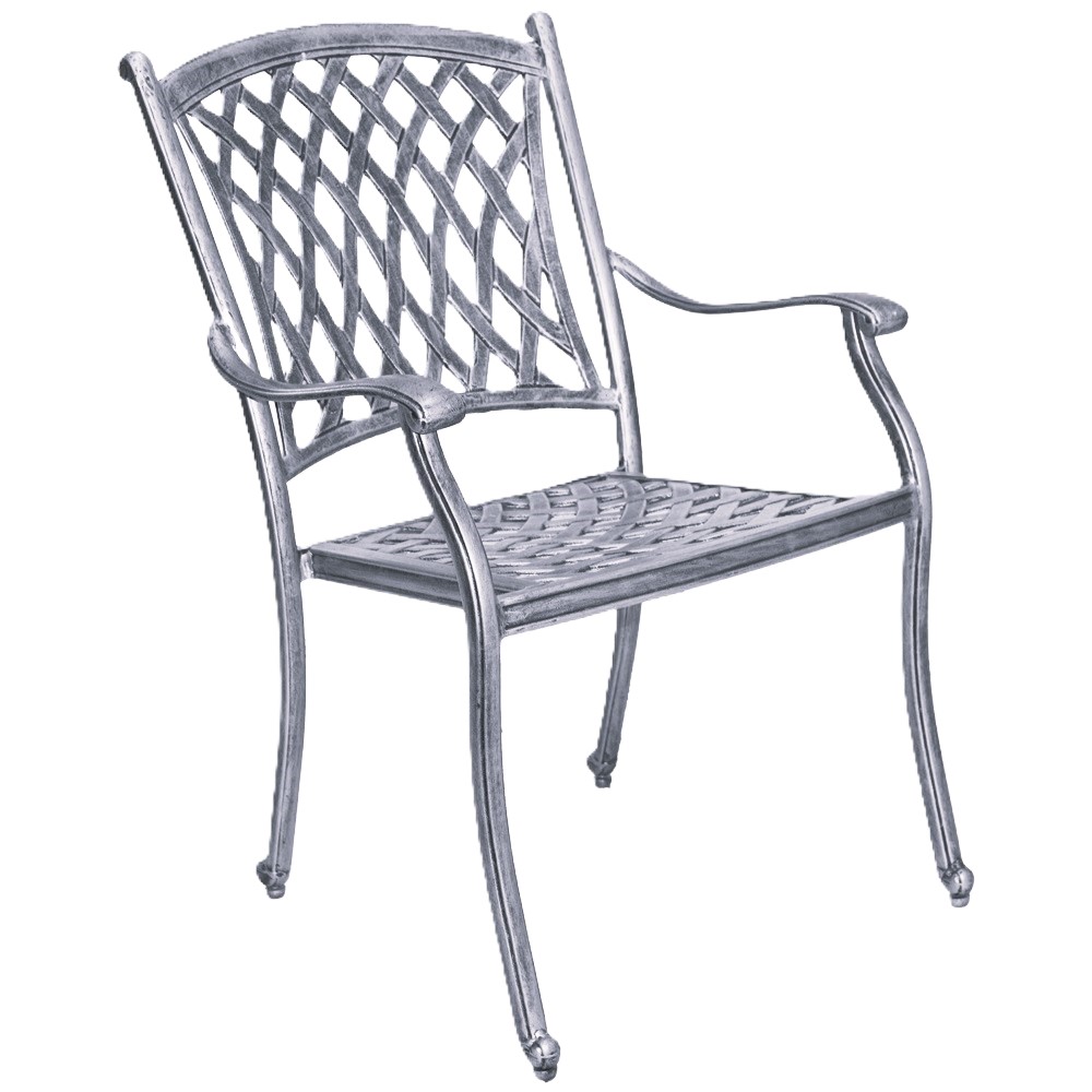 Tuscan-Aluminium-chair-Silver-on-black