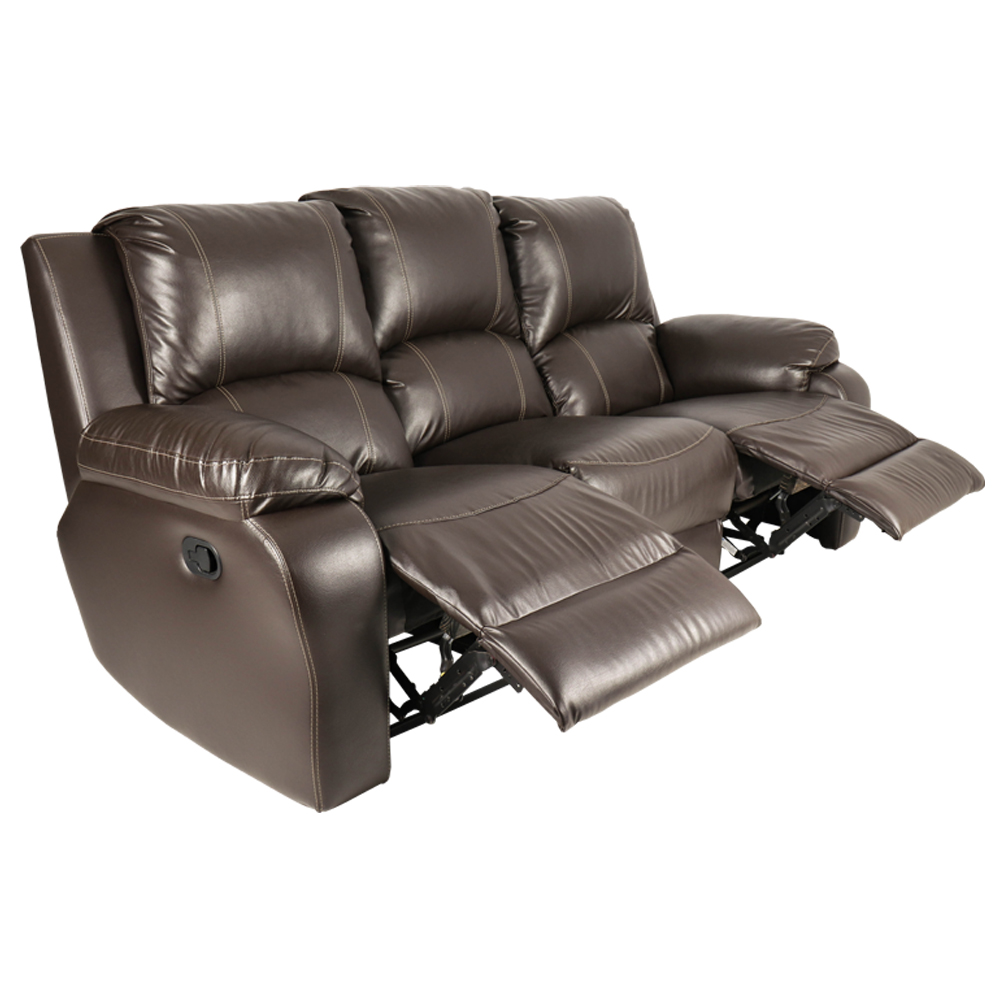 Premier 3 seater Recliner Pu Brown 4