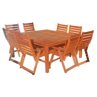 square patio table with chairs solid teak