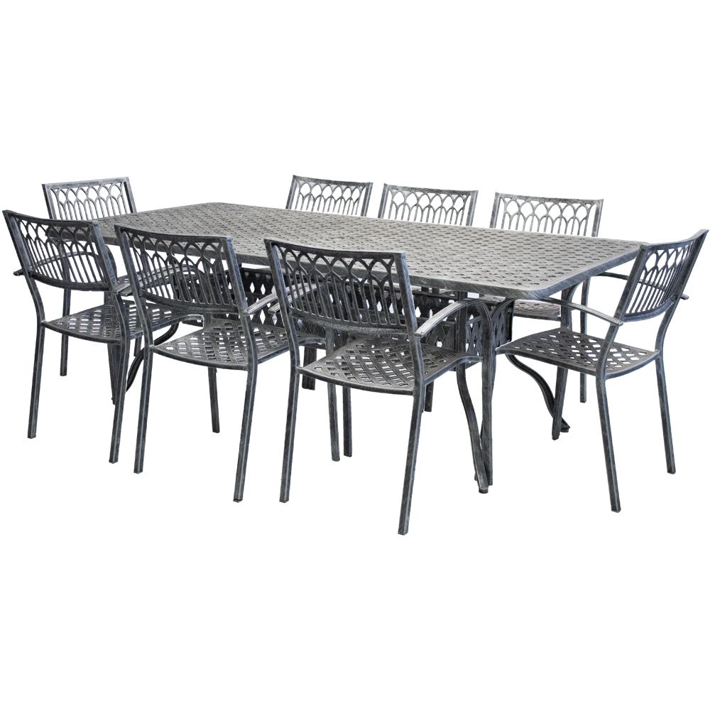 Aluminium Atlas 8 Seater Dining Set Special