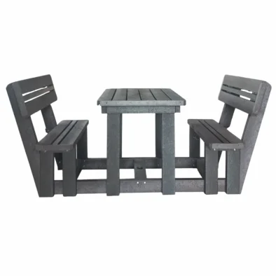 Picnic table 2 seater plus backs (RECYCLED PLASTIC)