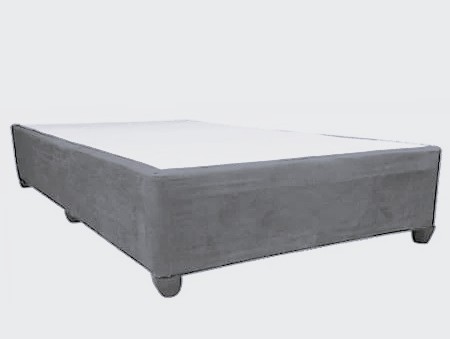 Queen Bed Base SUEDE GREY (Standard length)