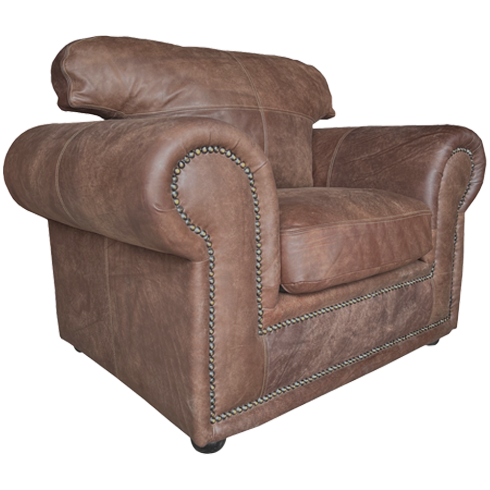 African Armchair W-Brown 45°