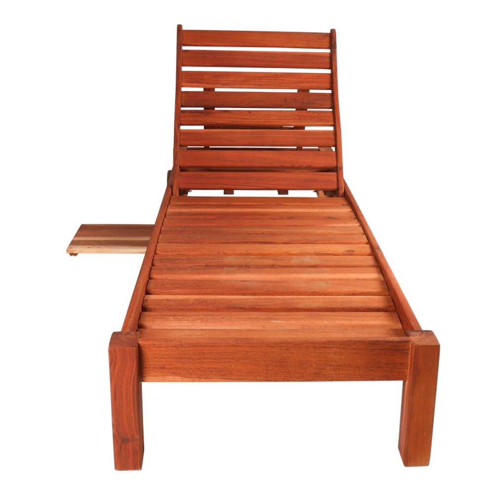 Bay sunlounger teak 2