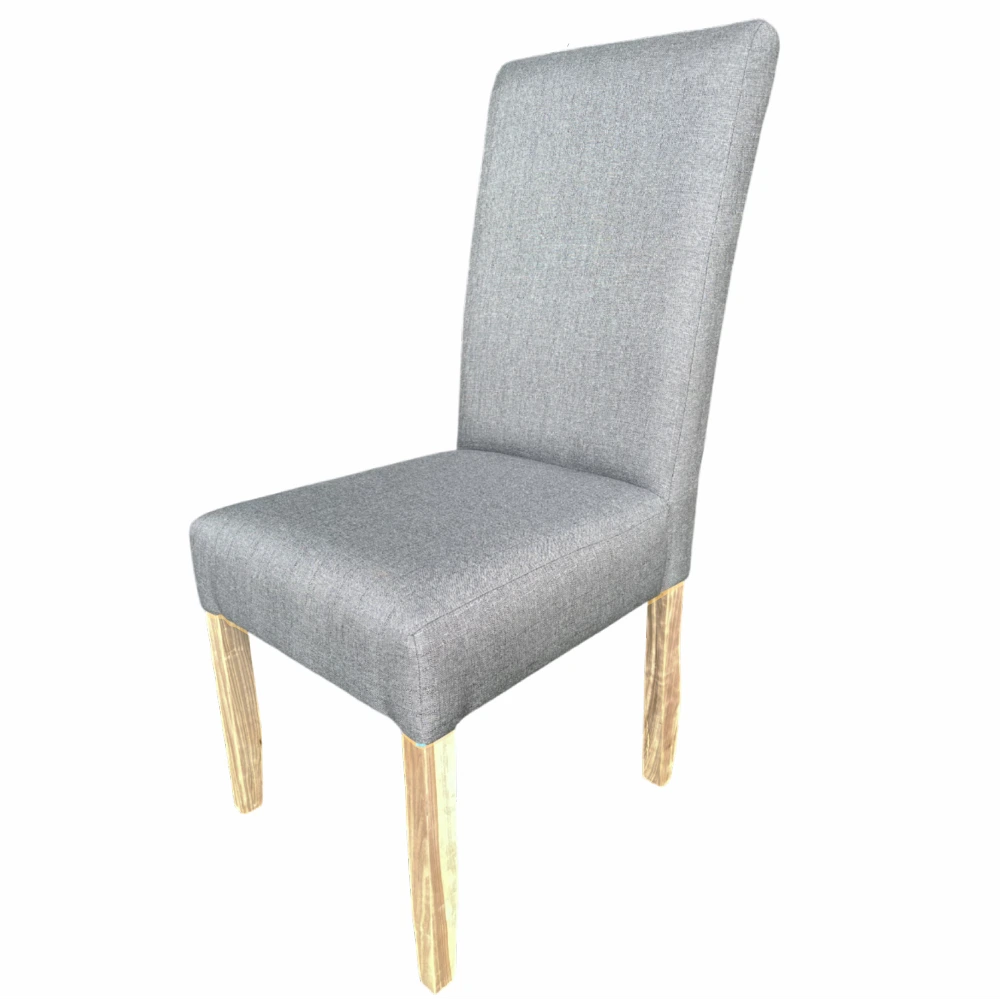 Solo Dining chair cotton wood in Grey Fabric