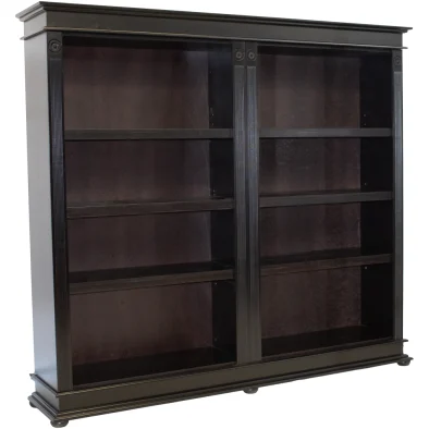 Grandeur Bookcase double Open painted Bordeaux