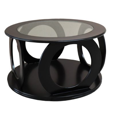 lechwe glass top coffee table