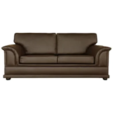 Comfort 2 seater bonded pu brown