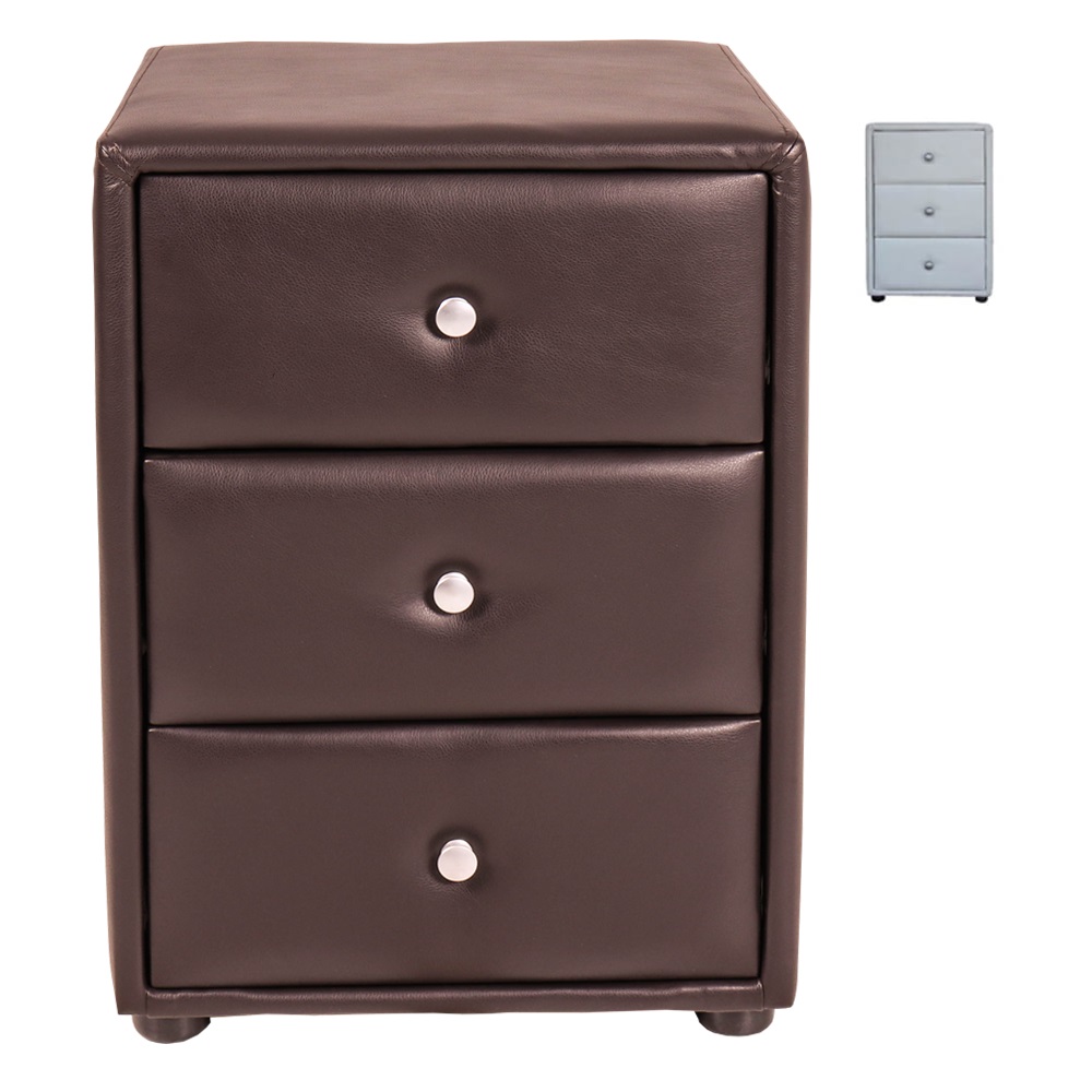 AMELIA PEDESTAL 3 DRAWER (Brown or White)