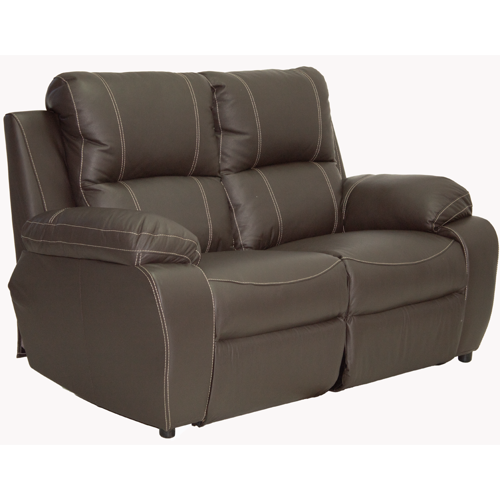 Premier 2 Seater Static couch Full leather brown