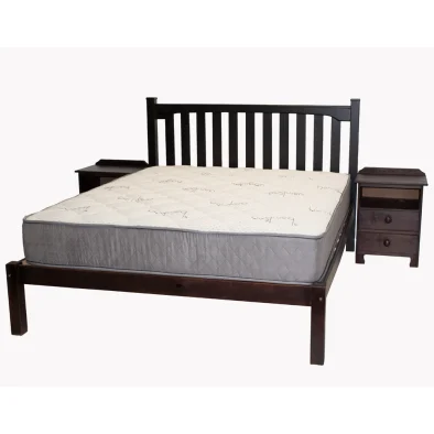 Pine Queen Bed Set Special Mahogany