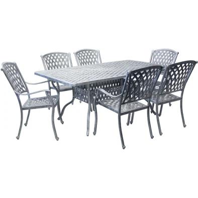 Aluminium Tuscan 6 Seater Dining Set Special