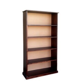 pine bookcase dark stain