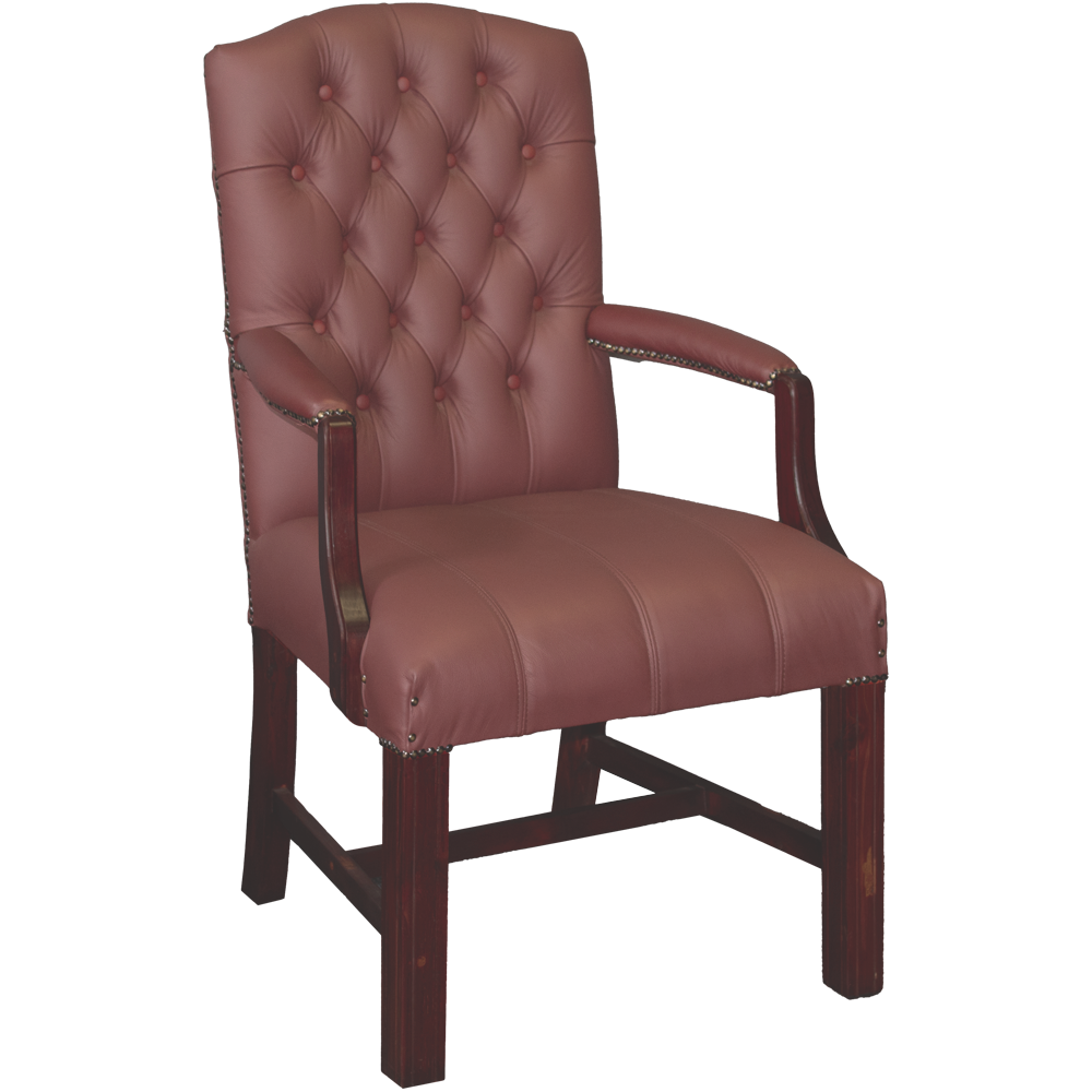 Empire arm dining chair Santos saffron