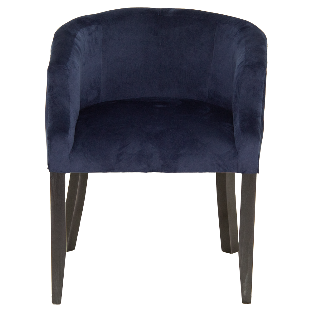 Occasional tub chair Velvet Navy