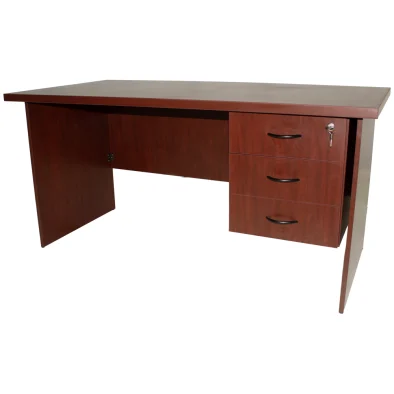 Impact 3 drawer desk Royal Mahogany