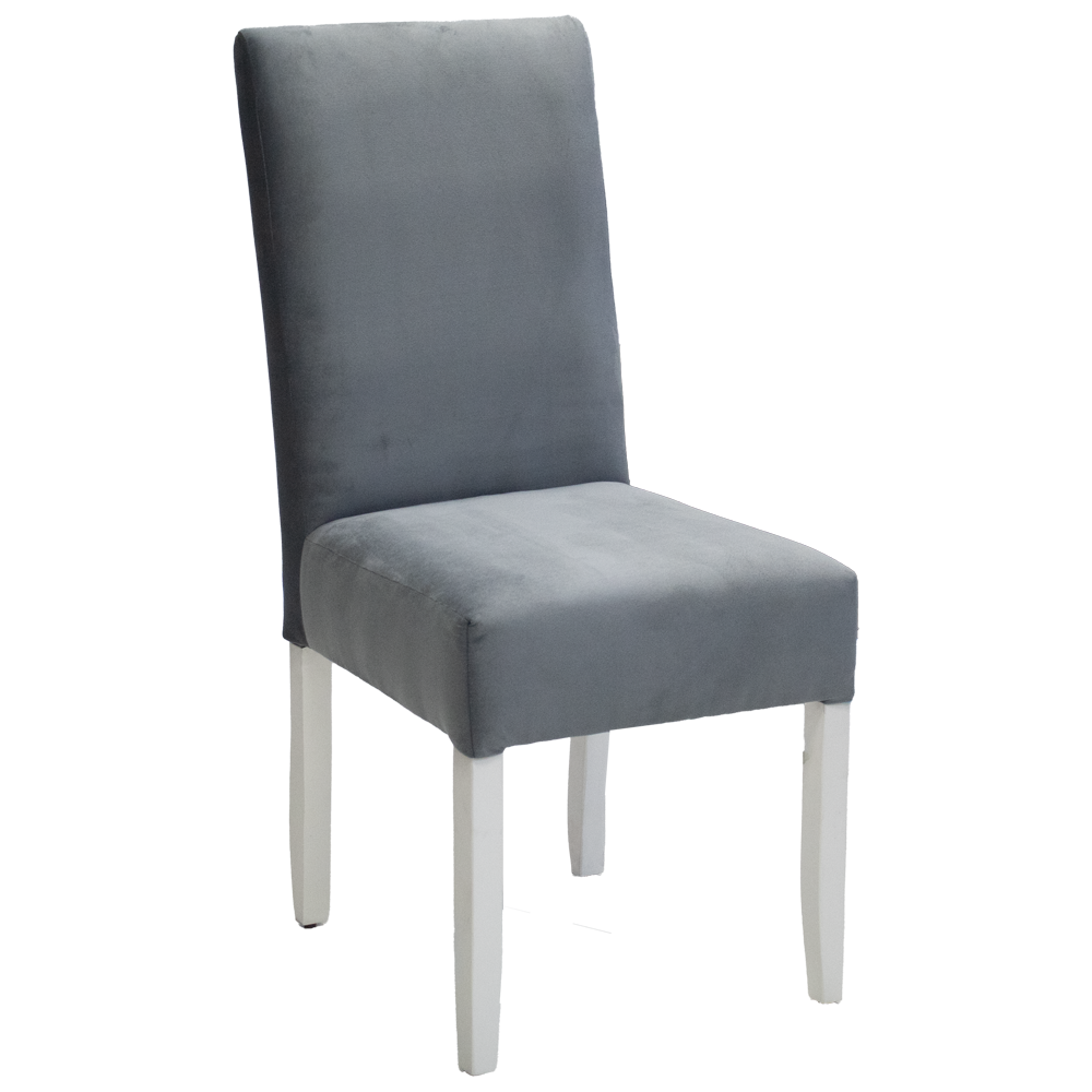 Solo dining chair Velvet Grey