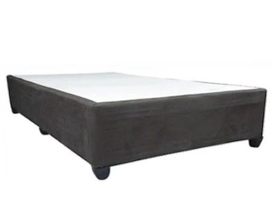 DOUBLE Bed Base SUEDE GREY (Standard length)