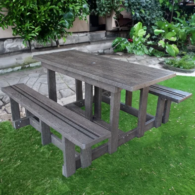 6 seater pub bench - setting