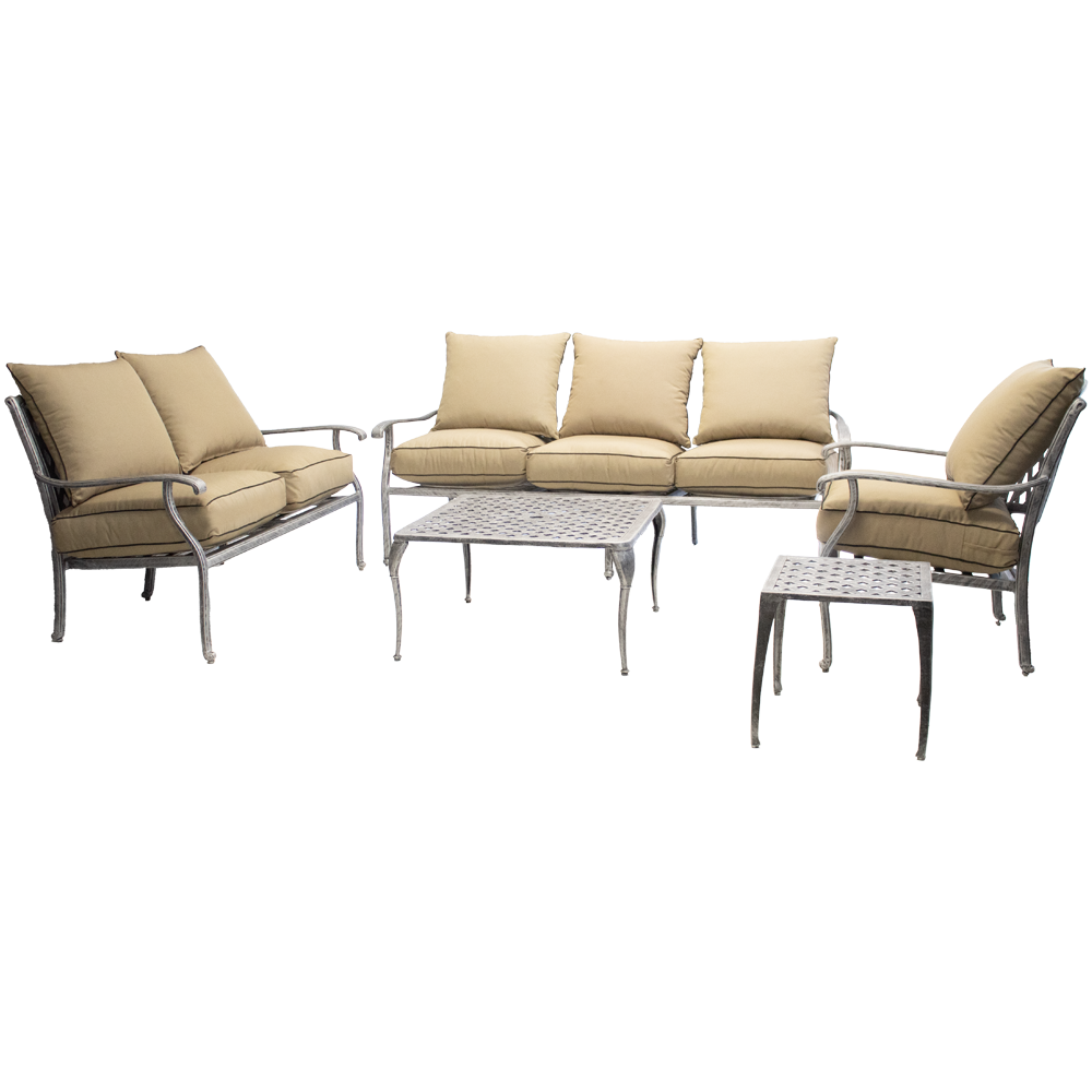 Aluminium Morris Patio set with cushions