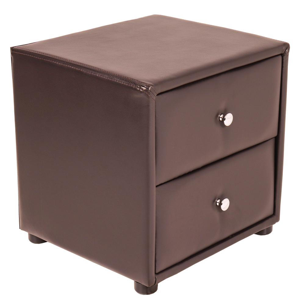 Amelia pedestal 2 drawer brown 2