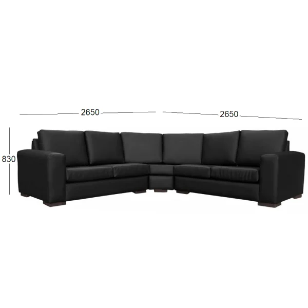 MOD 5 SEATER CNR LL WITH DIMENSIONS