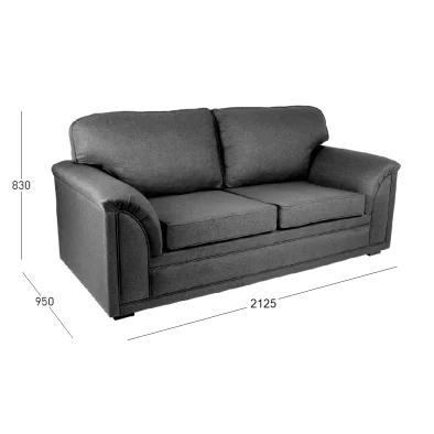 COMFORT 2.5 SEATER L&L WITH DIMENSIONS