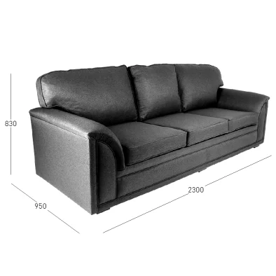 COMFORT 3 SEATER L&L WITH DIMENSIONS