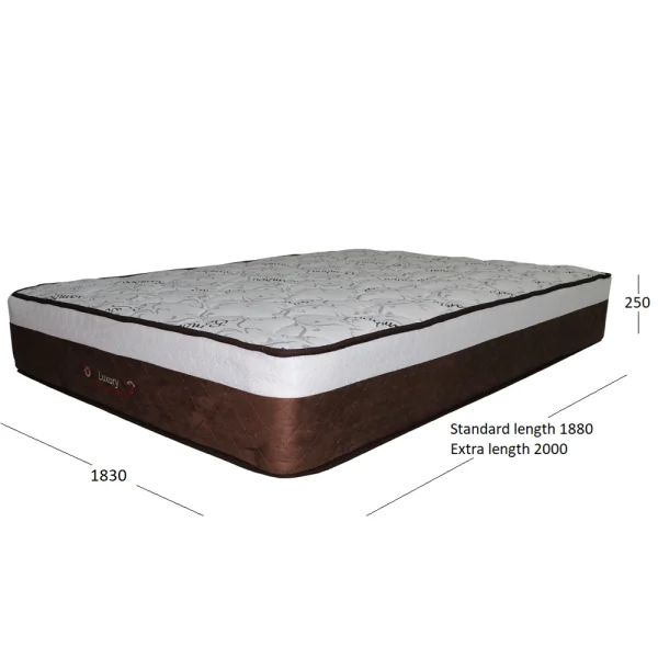 LUXURY MATTRESS KING WITH DIMENSIONS