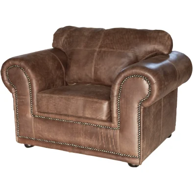 Afrika XL Armchair Exotic Full Leather W-Brown