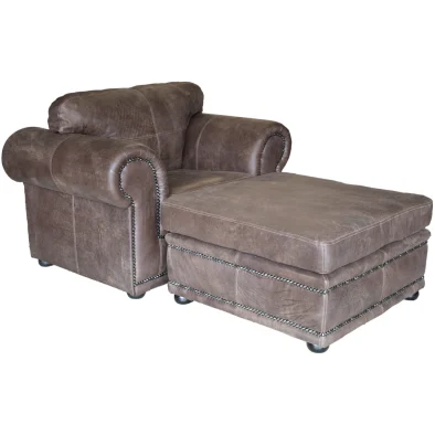 Afrika armchair with Ottoman W-Brown