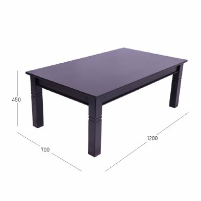 Denise coffee table mahogany with dimensions