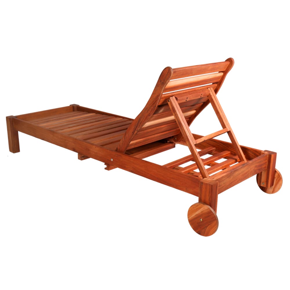 Bay sunlounger teak 12