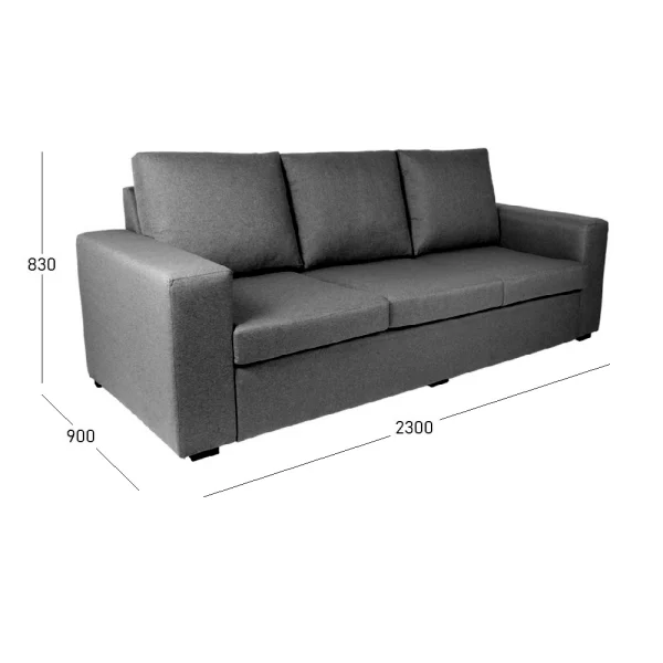 MOD 3 SEATER L&L WITH DIMENSIONS