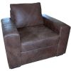 Genuine Full Leather 3 Piece Set Special (Mod 1 Seater x 2 and 2 Seater) Exotic W/Brown - Image 3