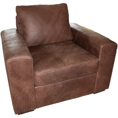 Mod Armchair Exotic Leather W-Brown