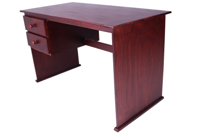 PIne Study Desk 2 Drawer (1200 X 600) Mahogany