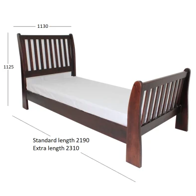BUD SLEIGH 3-4 BED WITH DIMENSIONS