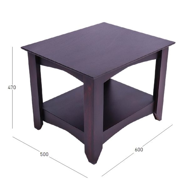 Belinda lamp table mahogany with dimensions